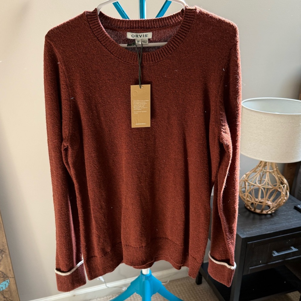 Orvis Rust Sweater